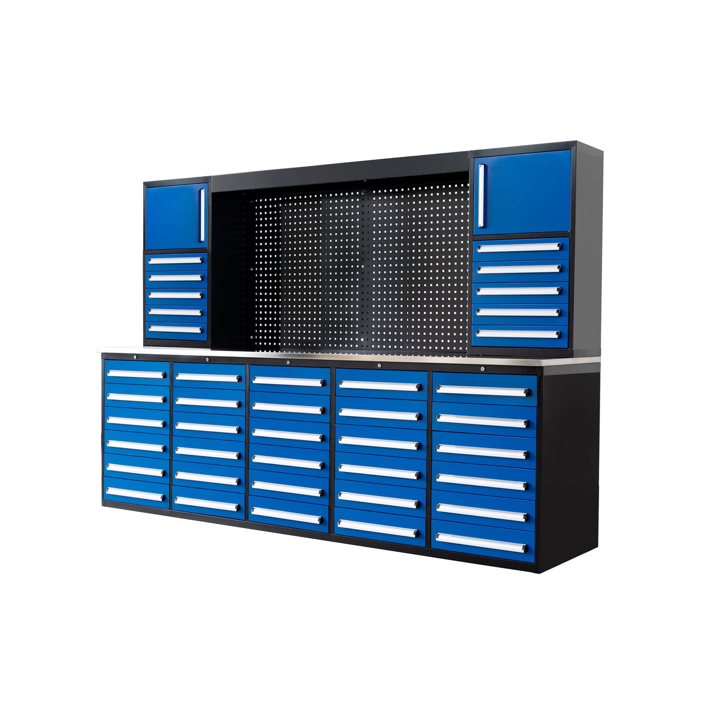 EMC 10ft Workbench Cabinet Combo 40 Drawers 2 Cabinets
