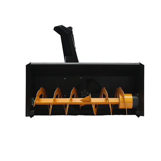 EMC 68" Skid Steer Heavy Duty Snow Blower - Hydraulic Swing - 6 Meters Throwing Distance - Manual Chute