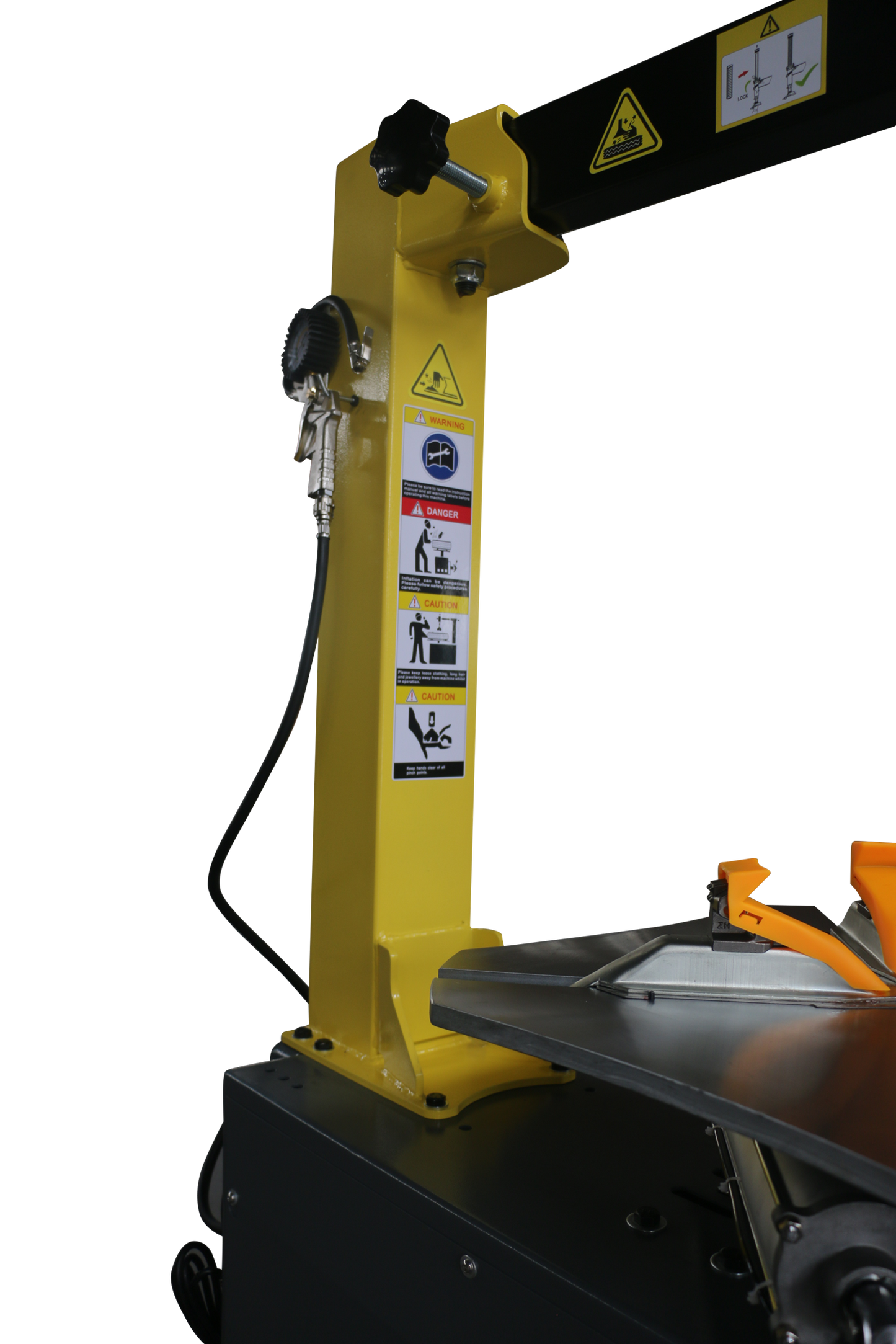 EMC Tire Changer 14”-28” Rim Clamping Tilt-Back Semi-Automatic