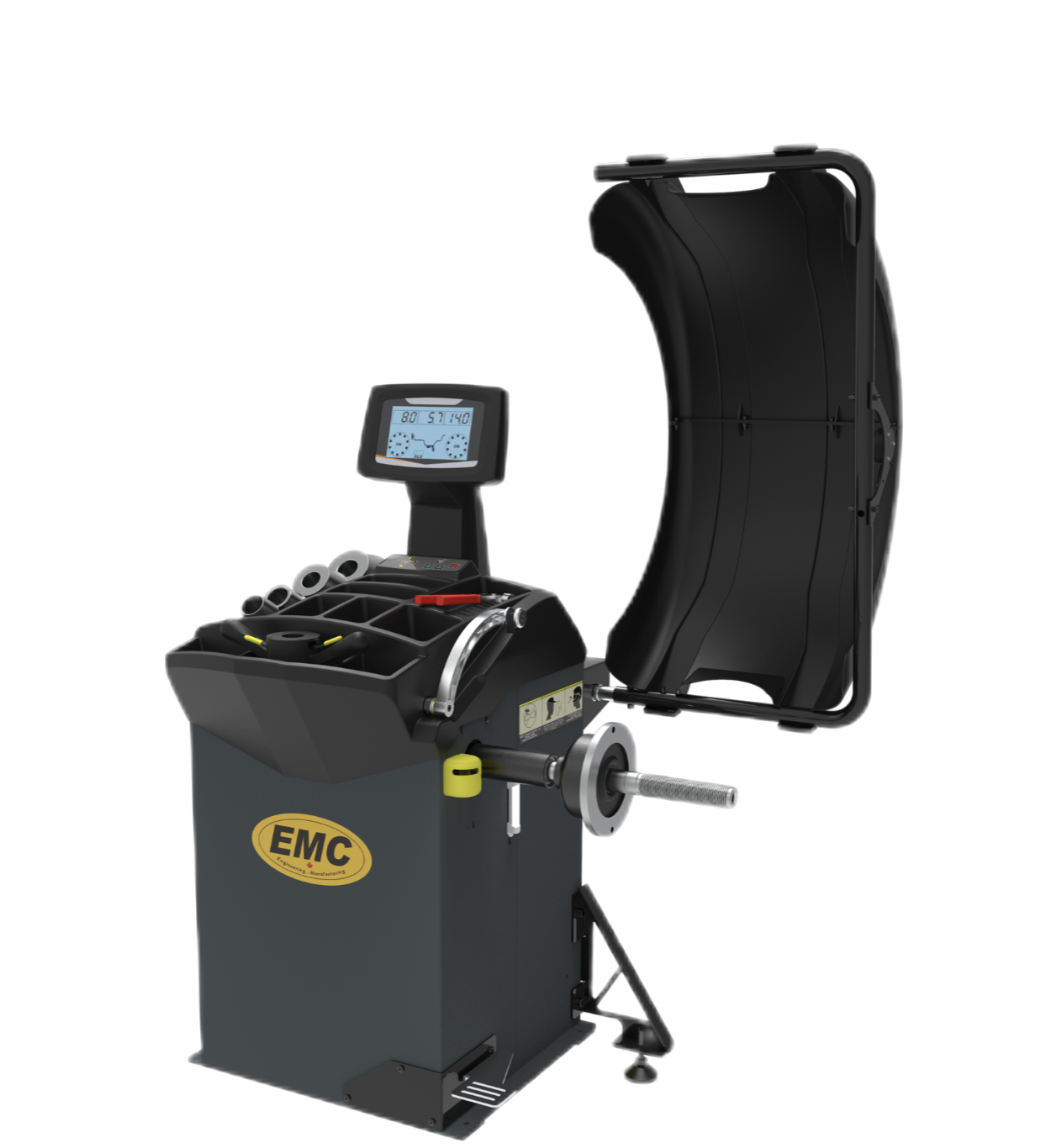 EMC Wheel Balancer With LCD Screen, Sonar, Laser and Electronic Brake