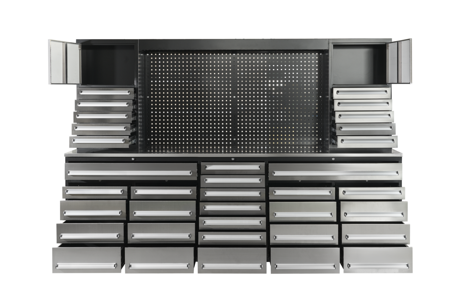 EMC 10ft Stainless Steel Workbench Cabinet Combo 35 Drawers 3