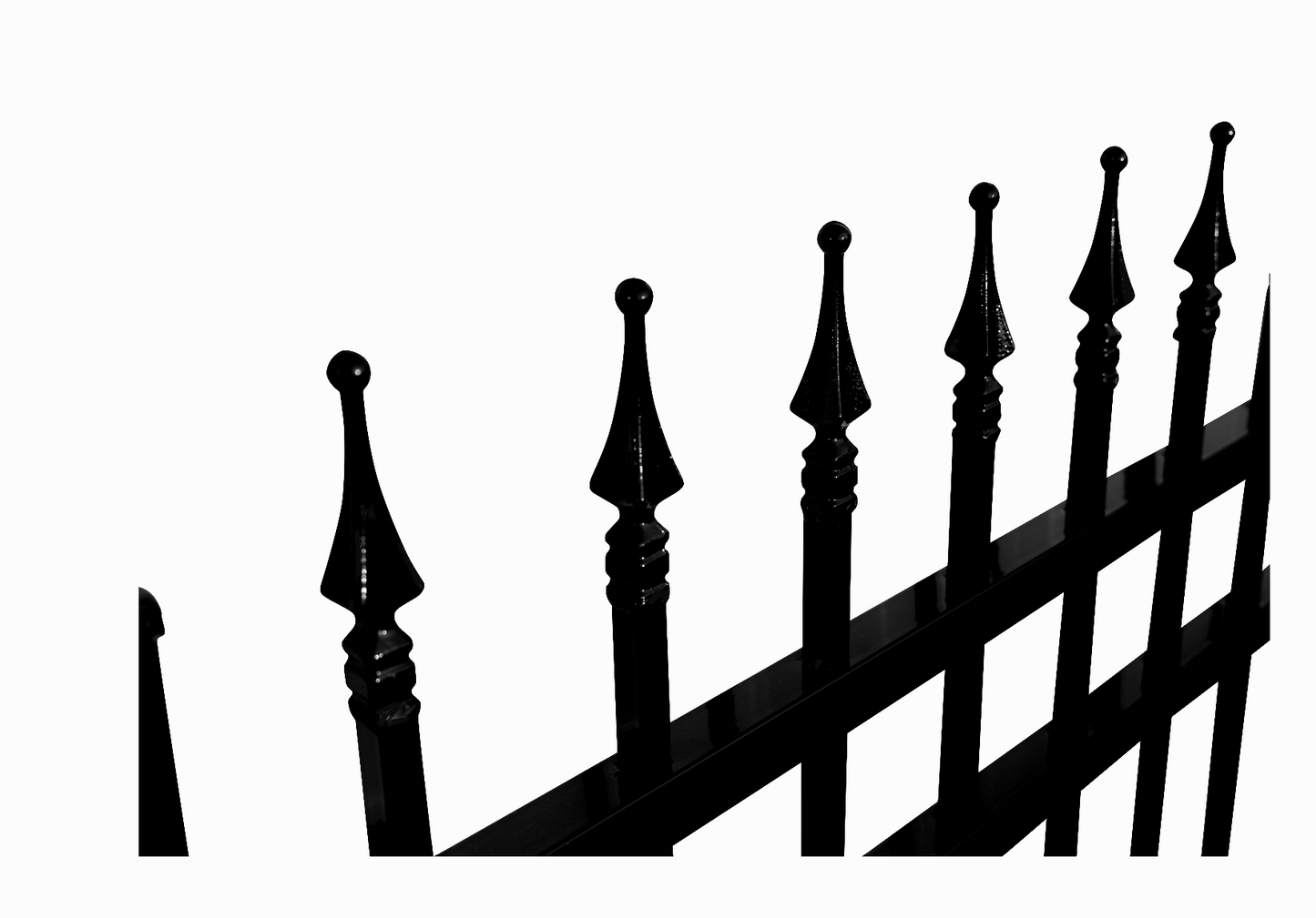 EMC 16 ft. Wrought Iron Driveway Gate - Deer Design, Heavy-Duty