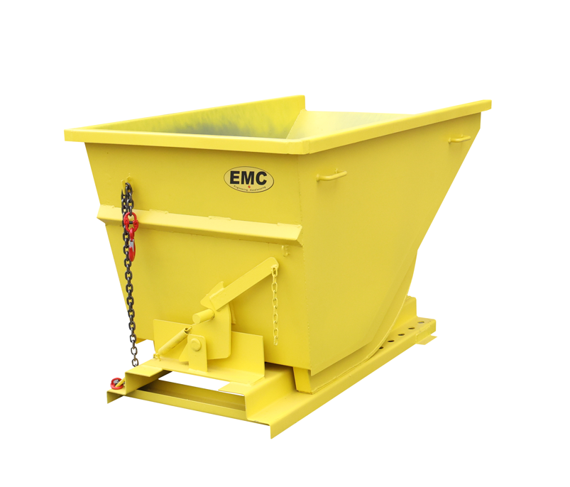 EMC Forklift Pocket Self Dumping Hopper - 1 Cubic Yard Capacity