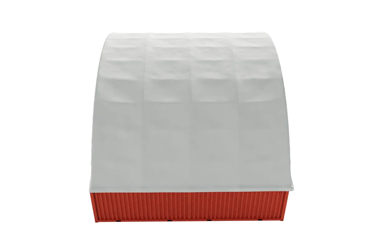 EMC Container Shelter 60'x40'x20' (610g PVC) Double Trussed