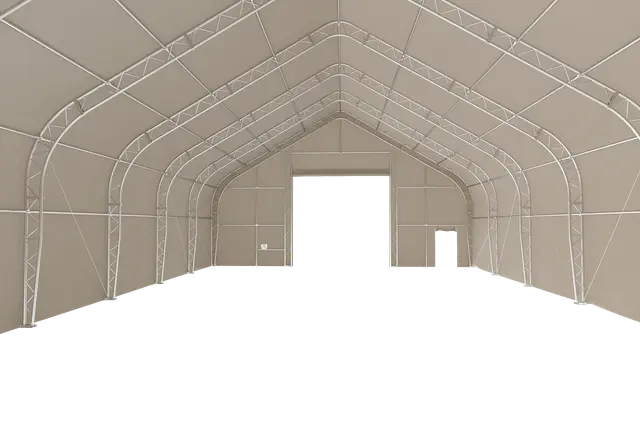 EMC Double Trussed Storage Shelter - 40' Wide x 60' Length x 24' Height