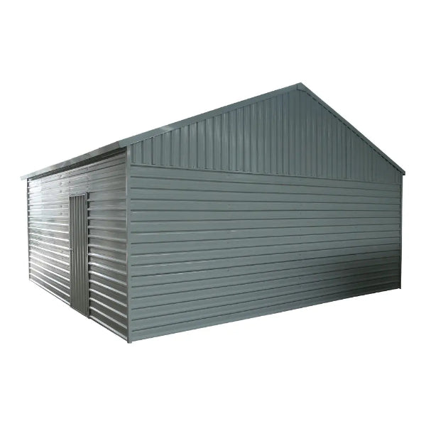 EMC 21'x19' Heavy Duty Double Metal Garage Shed, 75 MPH Wind Rated
