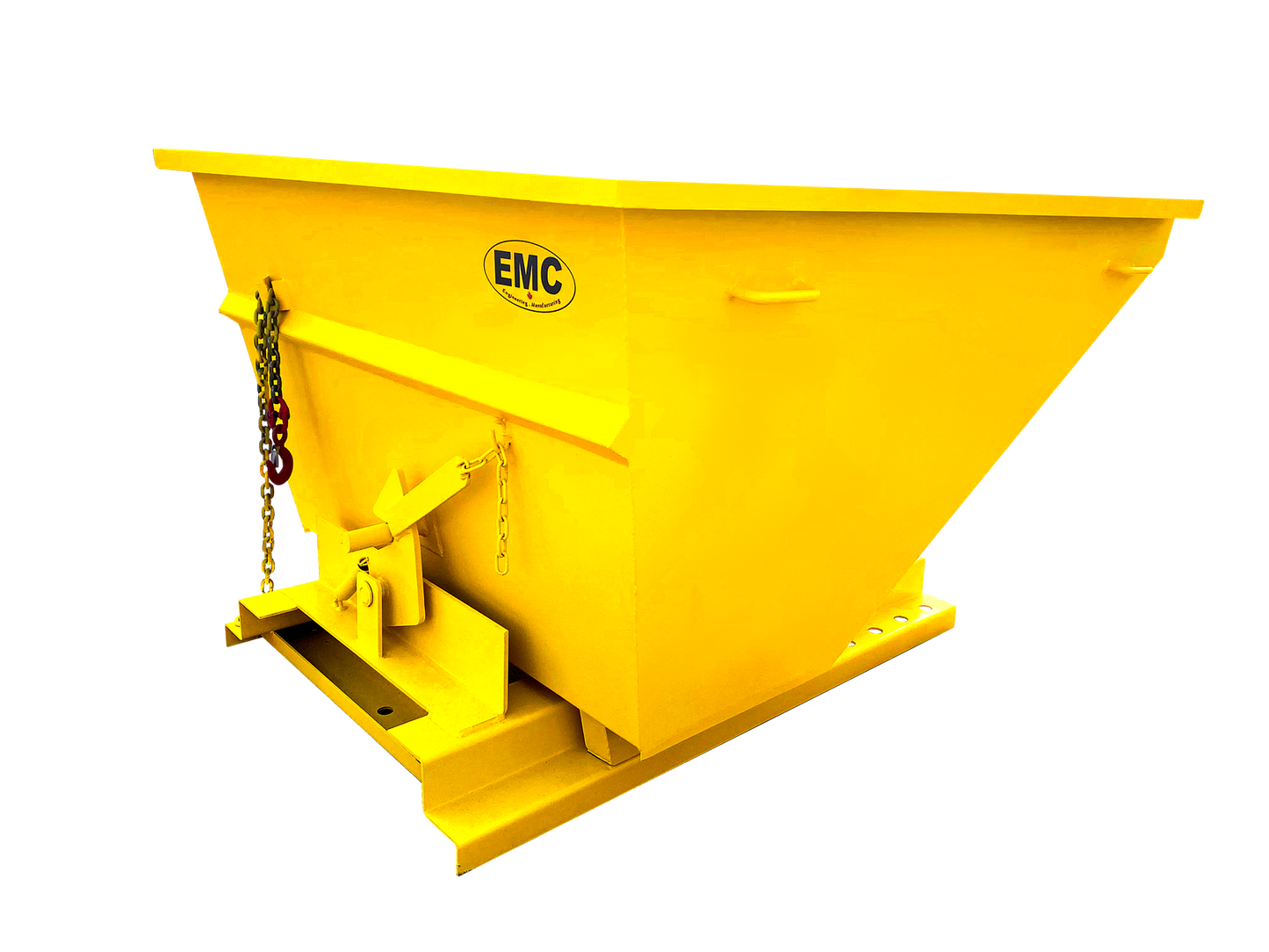 EMC Forklift Pocket Self Dumping Hopper - 1.5 Cubic Yard Capacity