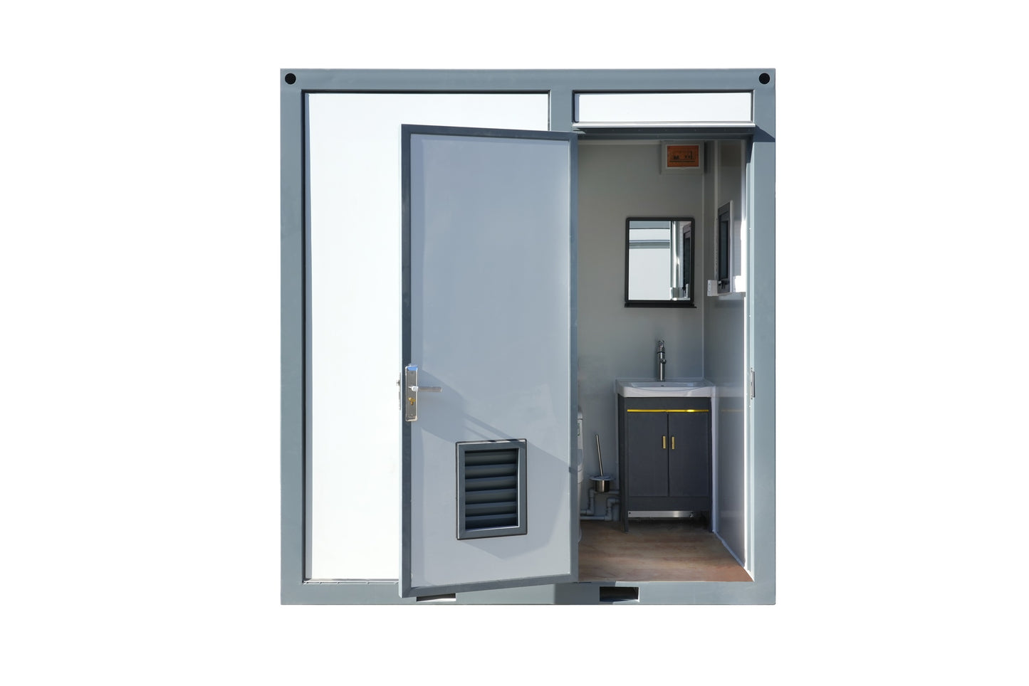 EMC Portable Toilet Bathroom With Shower - Insulated 4 seasons - Connections for sceptic and water - Power inlet