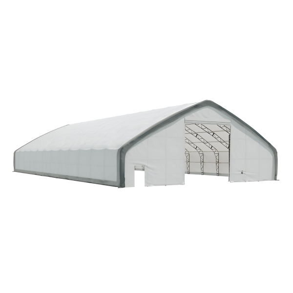 EMC 60120D Double Trussed Storage Shelter - 60' Wide x 120' Length x 25' Height