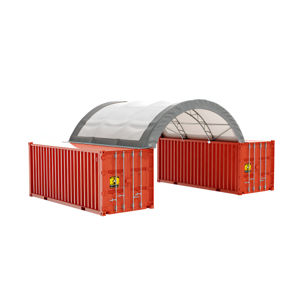 EMC C2020 Double Truss Container Shelter - 20' Wide x 20' Length