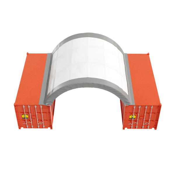 EMC C2020 Double Truss Container Shelter - 20' Wide x 20' Length