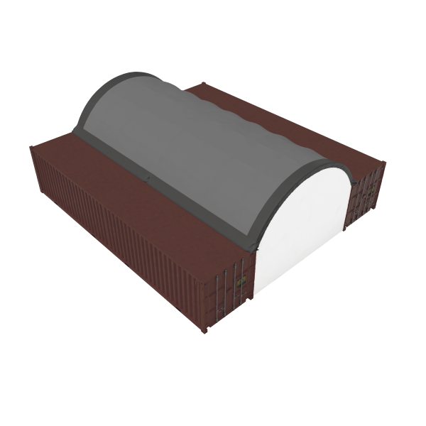 EMC Front & Back Wall Kit For C2020/C2040 Single Truss Container Shelter