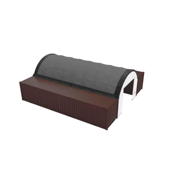 EMC Front & Back Wall Kit For C2020/C2040 Single Truss Container Shelter