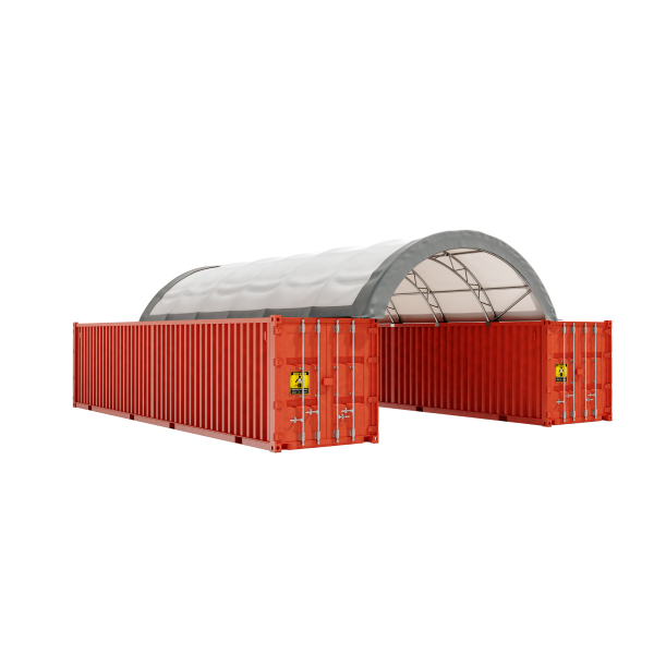 EMC C2040 Double Truss Container Shelter - 20' Wide x 40' Length