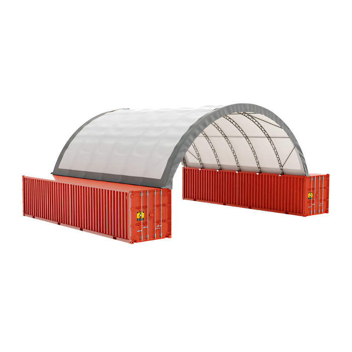 EMC C4040 Double Truss Container Shelter - 40'x40'x15'