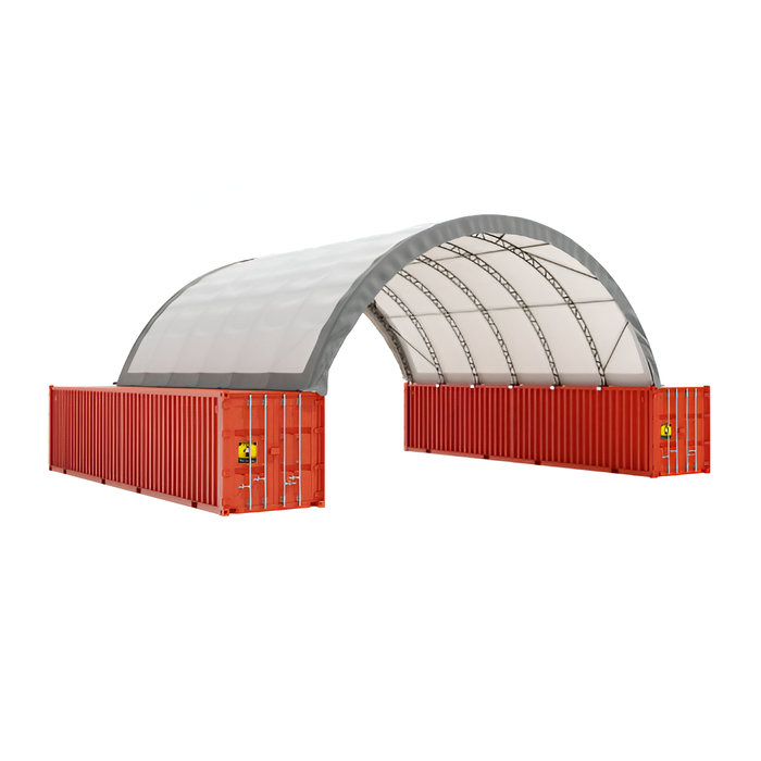 EMC C4040 Double Truss Container Shelter - 40'x40'x15'