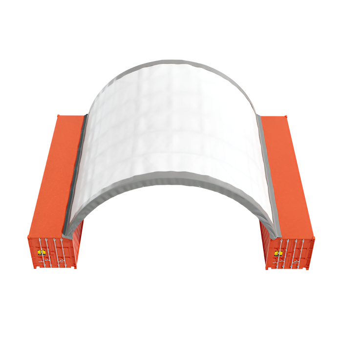 EMC C4040 Double Truss Container Shelter - 40'x40'x15'