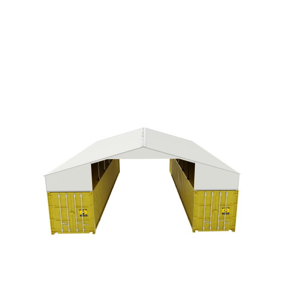 EMC Metal Container Roof Shed - 36' Wide x 40' Length x 8.5' Height