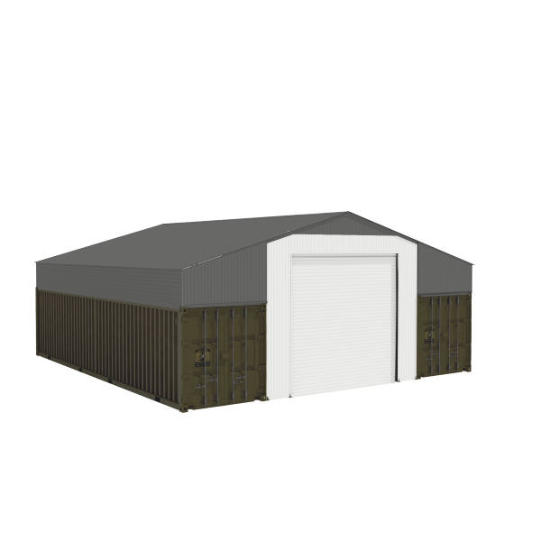 EMC Front & Back Wall Kit For SG3640-H260 Metal Container Roof Shed