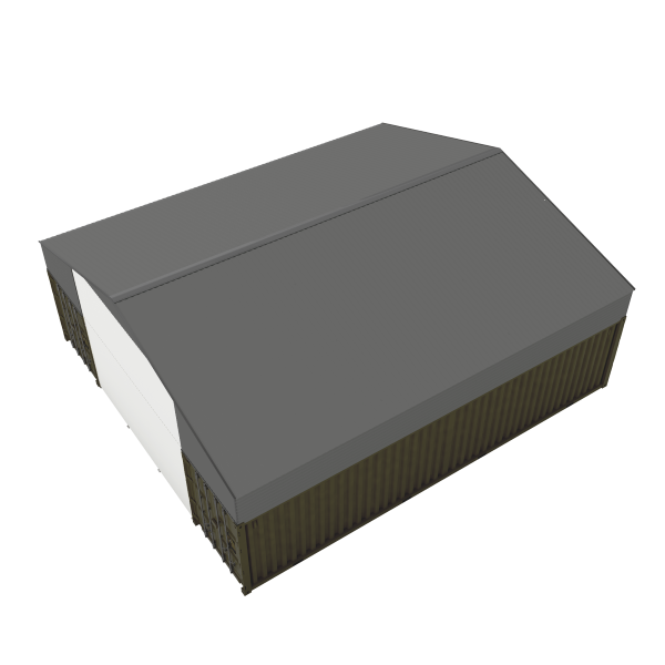 EMC Front & Back Wall Kit For SG3640-H260 Metal Container Roof Shed