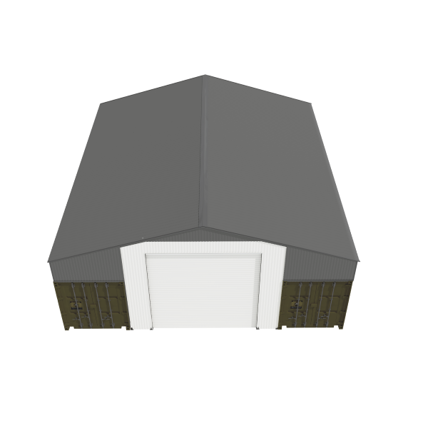 EMC Front & Back Wall Kit For SG3640-H260 Metal Container Roof Shed