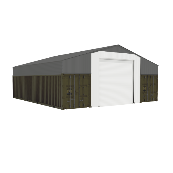 EMC Front & Back Wall Kit For SG3640-H260 Metal Container Roof Shed