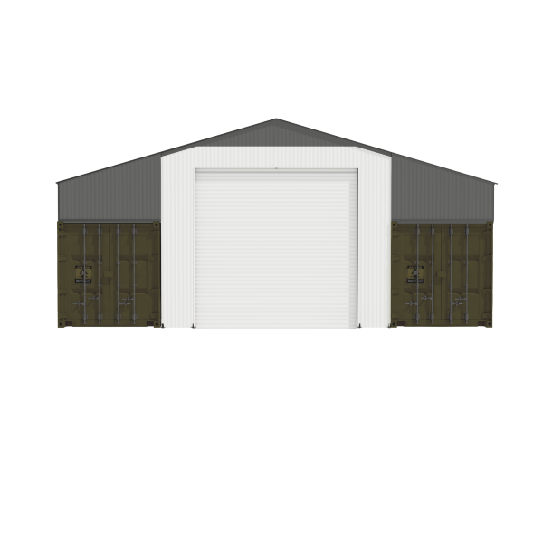 EMC Front & Back Wall Kit For SG3640-H260 Metal Container Roof Shed