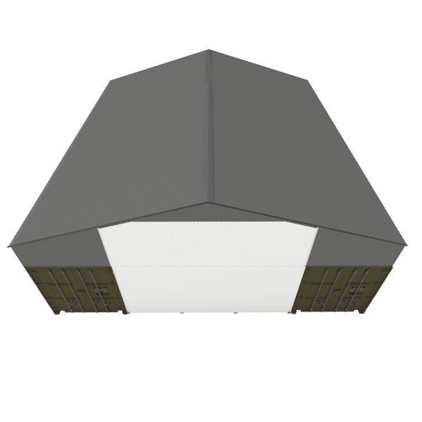 EMC Front & Back Wall Kit For SG3640-H260 Metal Container Roof Shed