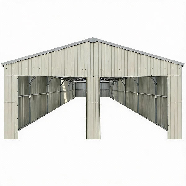 EMC 25FT×41FT Double Door Metal Warehouse Shed