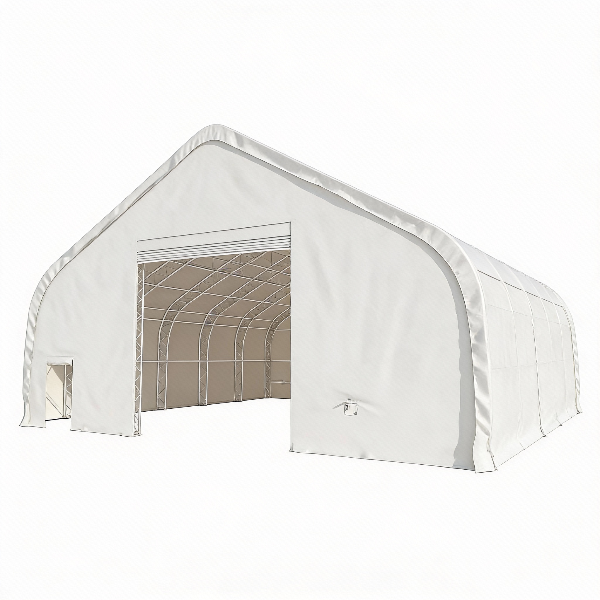 EMC Double Trussed Storage Shelter - 40' Wide x 80' Length x 24' Height