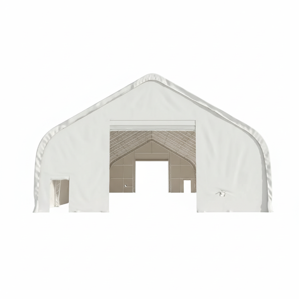 EMC Double Trussed Storage Shelter - 40' Wide x 80' Length x 24' Height