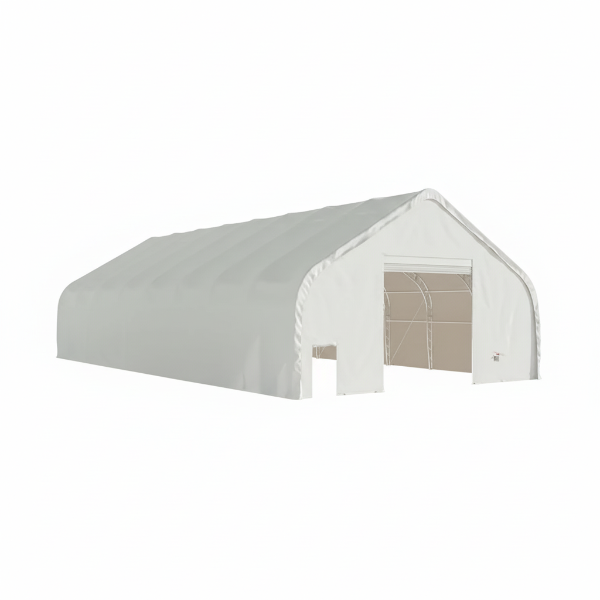 EMC Double Trussed Storage Shelter - 40' Wide x 80' Length x 24' Height
