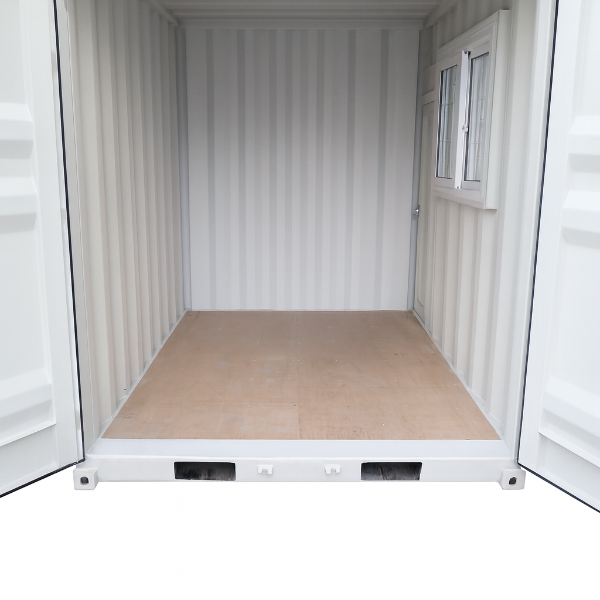 EMC 12FT Container Office - 1 Window and 1 Man Door
