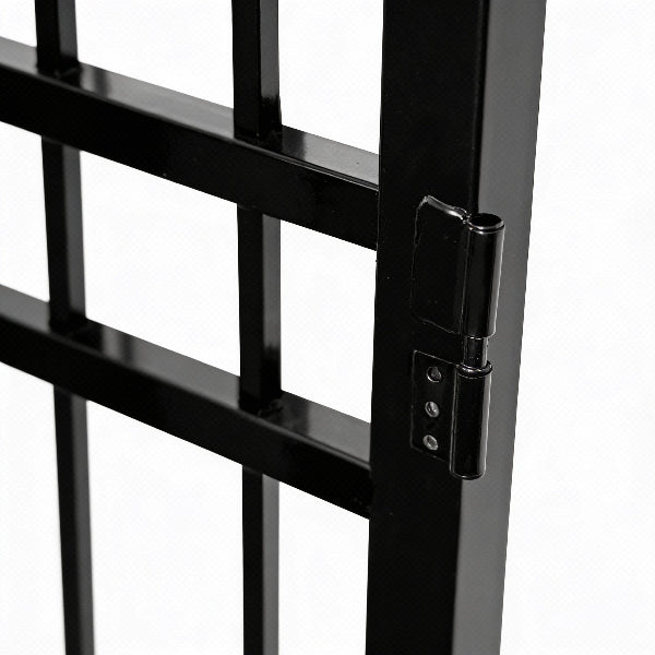 EMC 16 ft. Wrought Iron Driveway Gate - Deer Design, Heavy-Duty