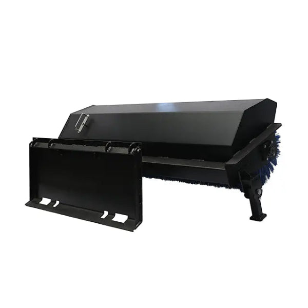 EMC 72" Skid Steer Angle Broom - High Powered Hydraulic - 30 Degree Angle