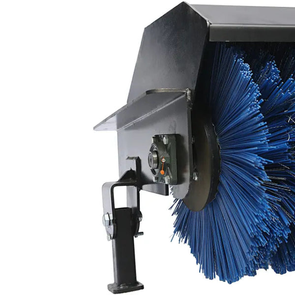 EMC 72" Skid Steer Angle Broom - High Powered Hydraulic - 30 Degree Angle