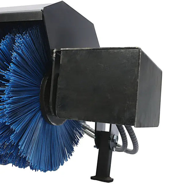 EMC 72" Skid Steer Angle Broom - High Powered Hydraulic - 30 Degree Angle