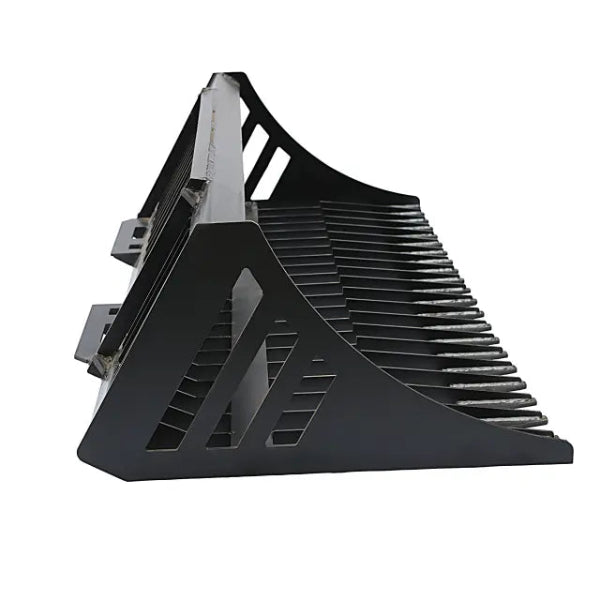 EMC 72" Skid Steer Rock Bucket - Heavy Duty Iron Body