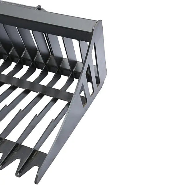 EMC 84" Skid Steer Rock Bucket - Heavy Duty Iron Body