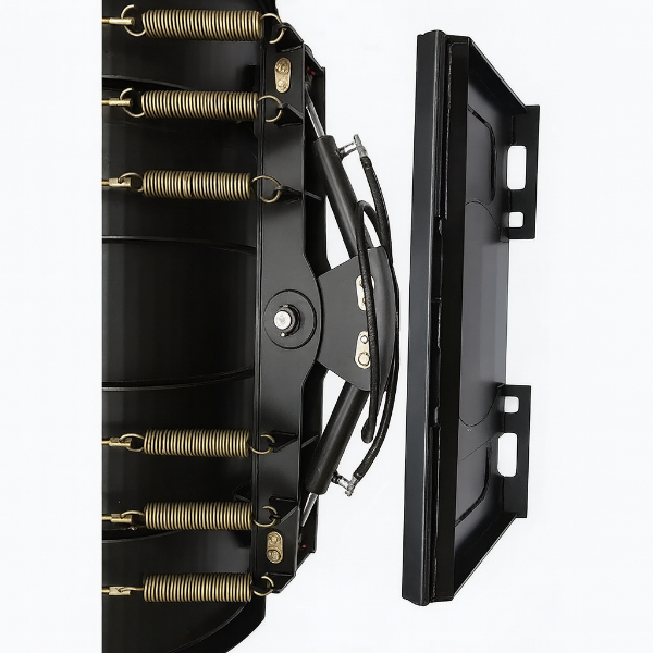 EMC 84" Skid Steer Snow Plow - Hydraulic Controls - 6 Coil Design