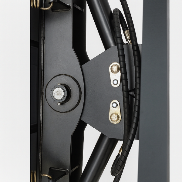 EMC 84" Skid Steer Snow Plow - Hydraulic Controls - 6 Coil Design