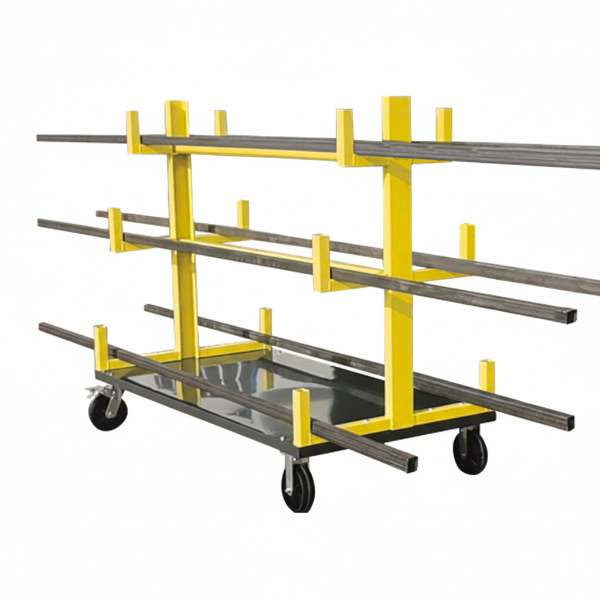 EMC Heavy-Duty Mobile Bar And Pipe Racks - Size 72" Length - 4000 LBS Capacity