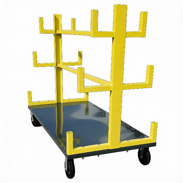 EMC Heavy-Duty Mobile Bar And Pipe Racks - Size 72" Length - 4000 LBS Capacity