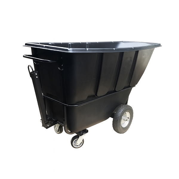 EMC Heavy Duty Towable Tilt Trucks - 2100lbs Capacity - 1 Cubic Yard Size
