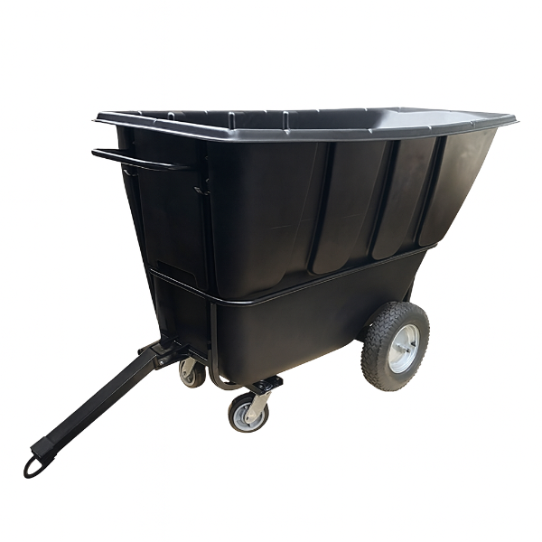 EMC Heavy Duty Towable Tilt Trucks - 2100lbs Capacity - 1 Cubic Yard Size