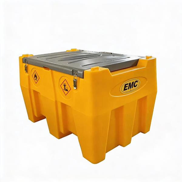 EMC Portable Diesel Fuel Tank - 116 US Gallon (440 Liters) - 13' hose - 12V self priming pump