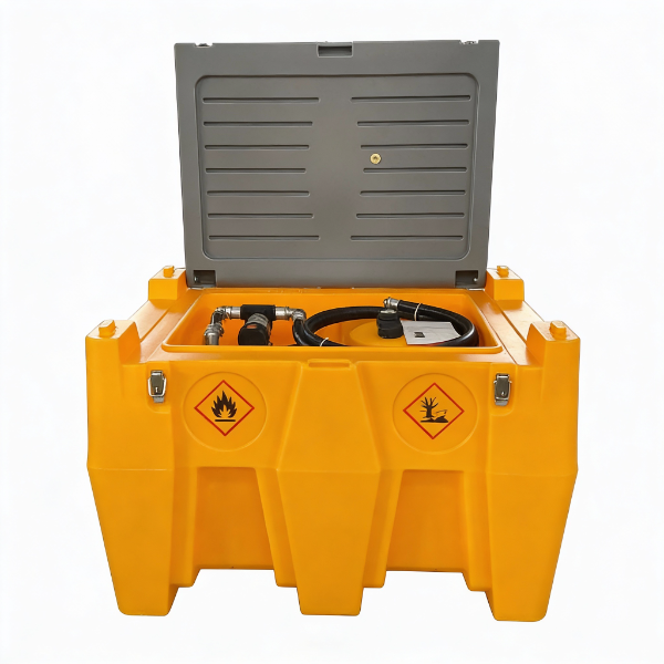 EMC Portable Diesel Fuel Tank - 116 US Gallon (440 Liters) - 13' hose - 12V self priming pump