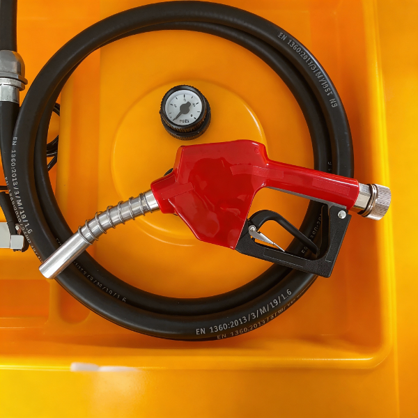 EMC Portable Diesel Fuel Tank - 116 US Gallon (440 Liters) - 13' hose - 12V self priming pump