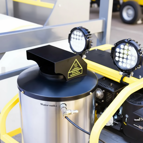 EMC 4000 PSI Hot Water Pressure Washer, 14 HP Kohler, 245 Gallon Water Tank