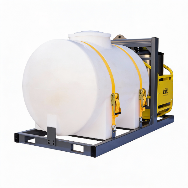 EMC 4000 PSI Hot Water Pressure Washer, 14 HP Kohler, 245 Gallon Water Tank